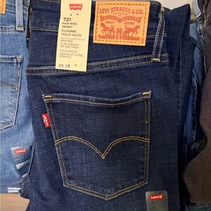 Levi's 721 Women’s Dark Blue Denim Jeans